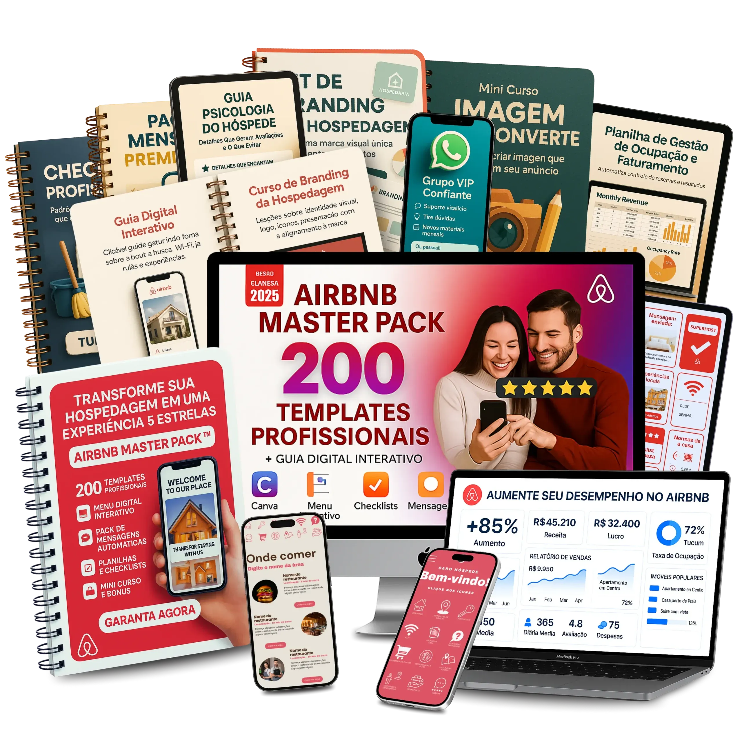 Conteúdo completo do Airbnb Master Pack